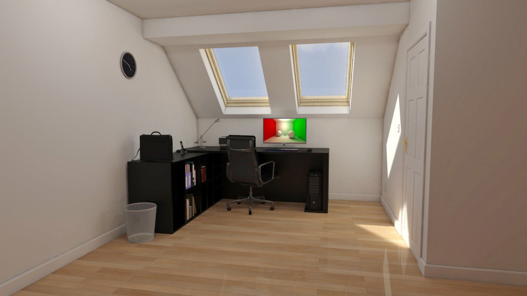 3D simulated image - Velux office space